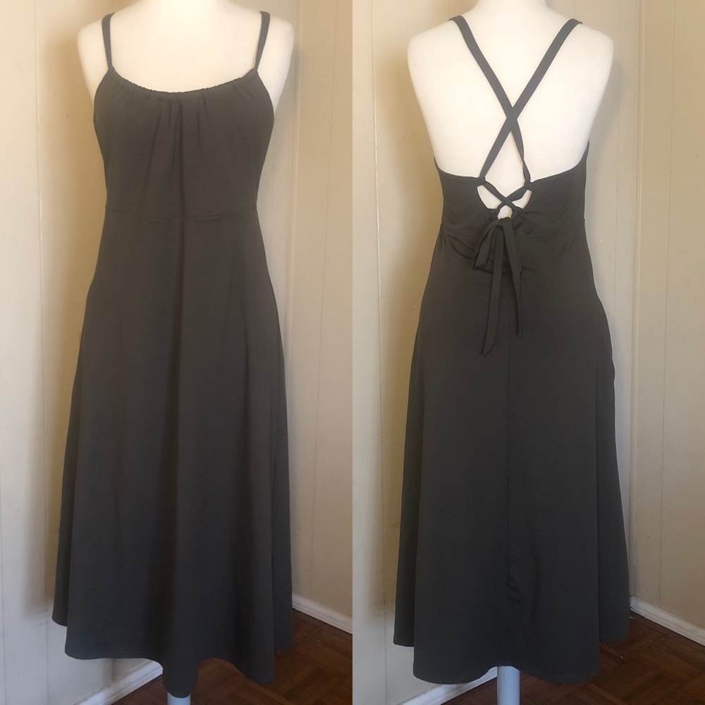 The North Face Back Tie Olive Green Side Pocket